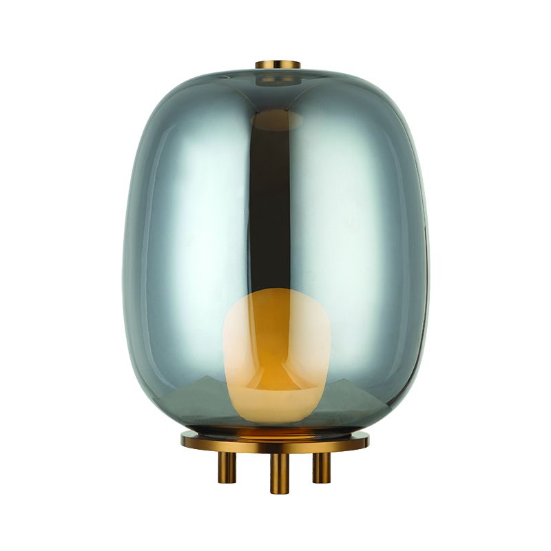 Φωτογραφία από TABLE LAMP 1XG9 SMOKE GLASS