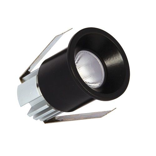 Φωτογραφία από Mini Spot Round Recessed Dimmable Triac 3W Black
