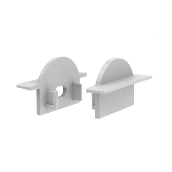 Φωτογραφία από Set 2pcs plastic caps with & without hole for P101 profile