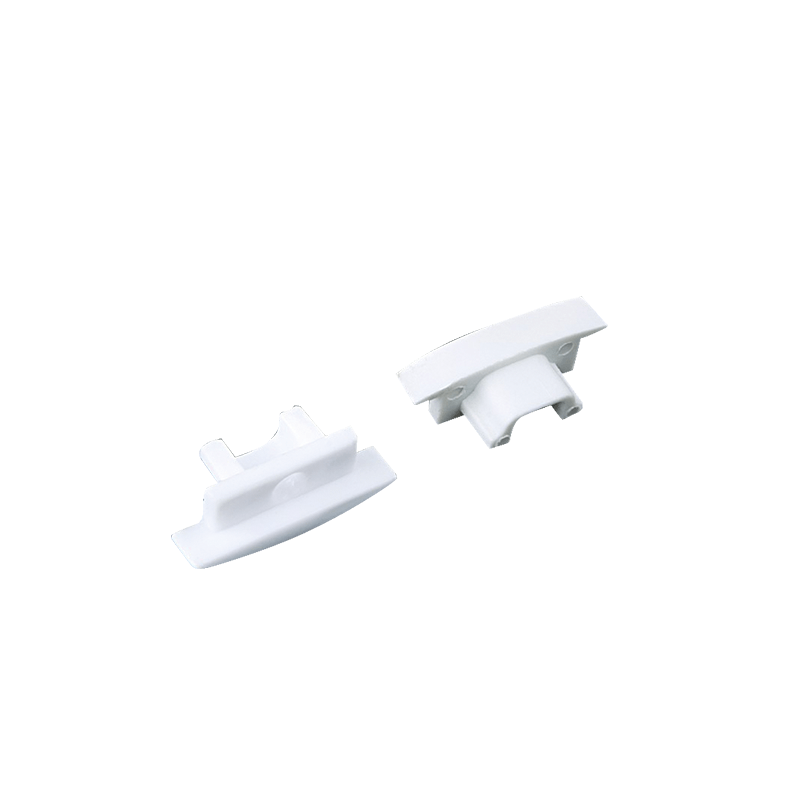 Φωτογραφία από Set 2pcs plastic caps with & without hole for P108 profile