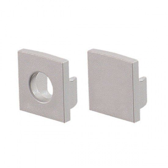 Φωτογραφία από Set 2pcs plastic caps with & without hole for P121 / P122 / P123 profiles