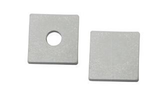 Φωτογραφία από Set 2pcs plastic caps with & without hole for P124 profile