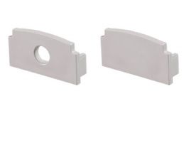 Φωτογραφία από Set 2pcs metal caps with & without hole for P125 profile