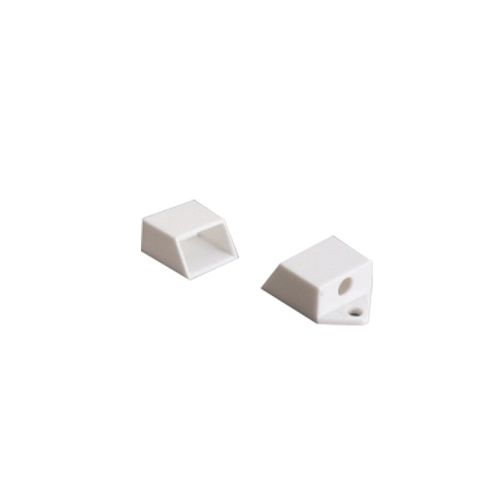 Φωτογραφία από Set 2pcs plastic white caps with & without hole for P151, P151W & P151B profile