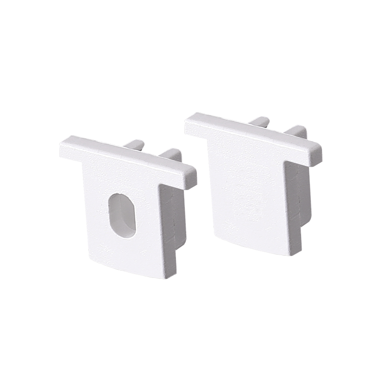 Φωτογραφία από Set 2pcs plastic caps with & without hole for P160 profile