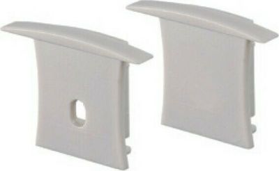 Φωτογραφία από Set 2pcs plastic caps with & without hole for P171 profile