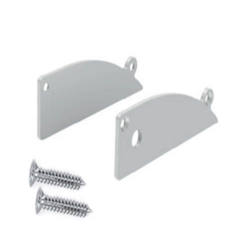 Φωτογραφία από Set 2pcs metal caps with & without hole for P173 profile