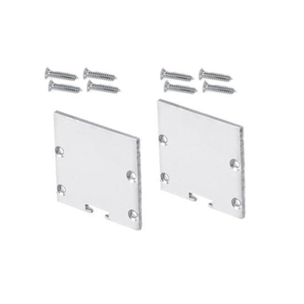 Φωτογραφία από Set 2pcs metal caps with & without hole for P235 profile