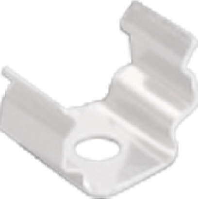 Φωτογραφία από White metal mounting clip for P151, P151W & P151B profiles