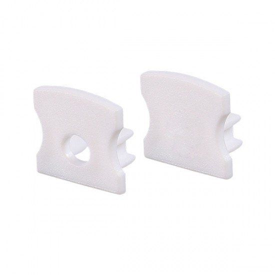 Φωτογραφία από Set 2pcs plastic caps with & without hole for P113 profile