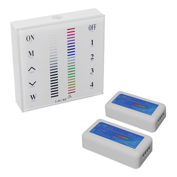 Φωτογραφία από LED RGB Controller 2.4G RF 12v (288w) - 24v (576w) DC 2 Group