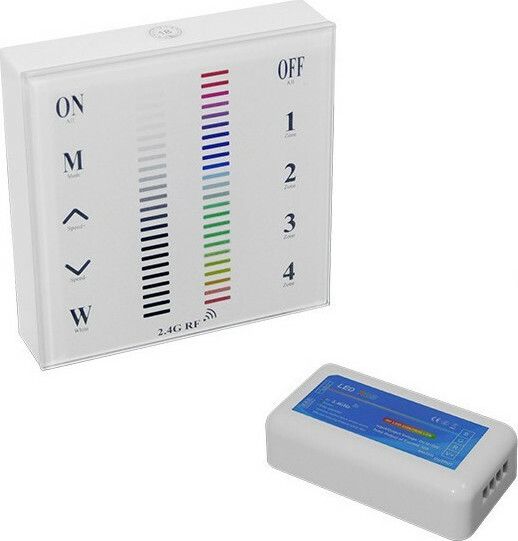 Φωτογραφία από LED RGB Controller 2.4G RF 12v (144w) - 24v (288w) DC για Ένα Group